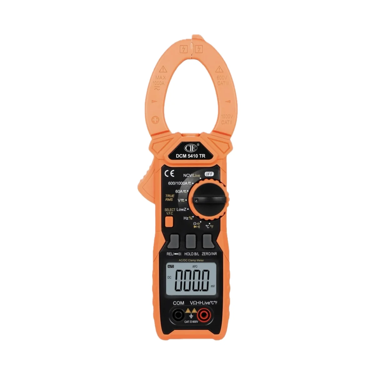 CIE DCM 5410 TR Digital Clamp Multimeter - True-RMS AC/DC, 1000 A