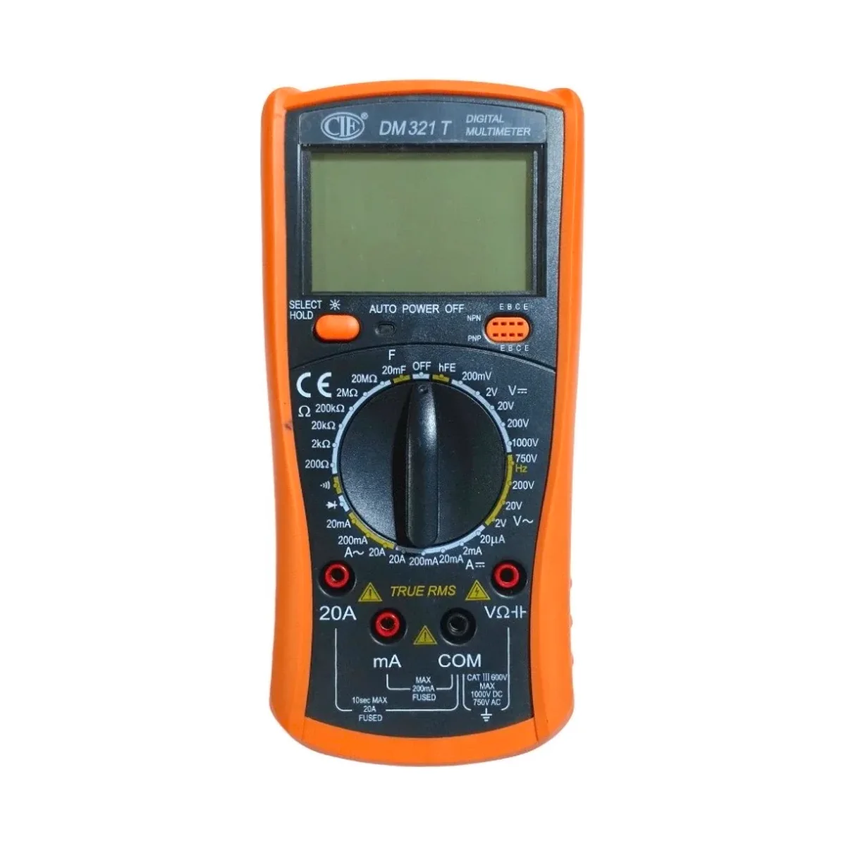 CIE DM 321T True-RMS Digital Multimeter - Manual Ranging, 3½-digit