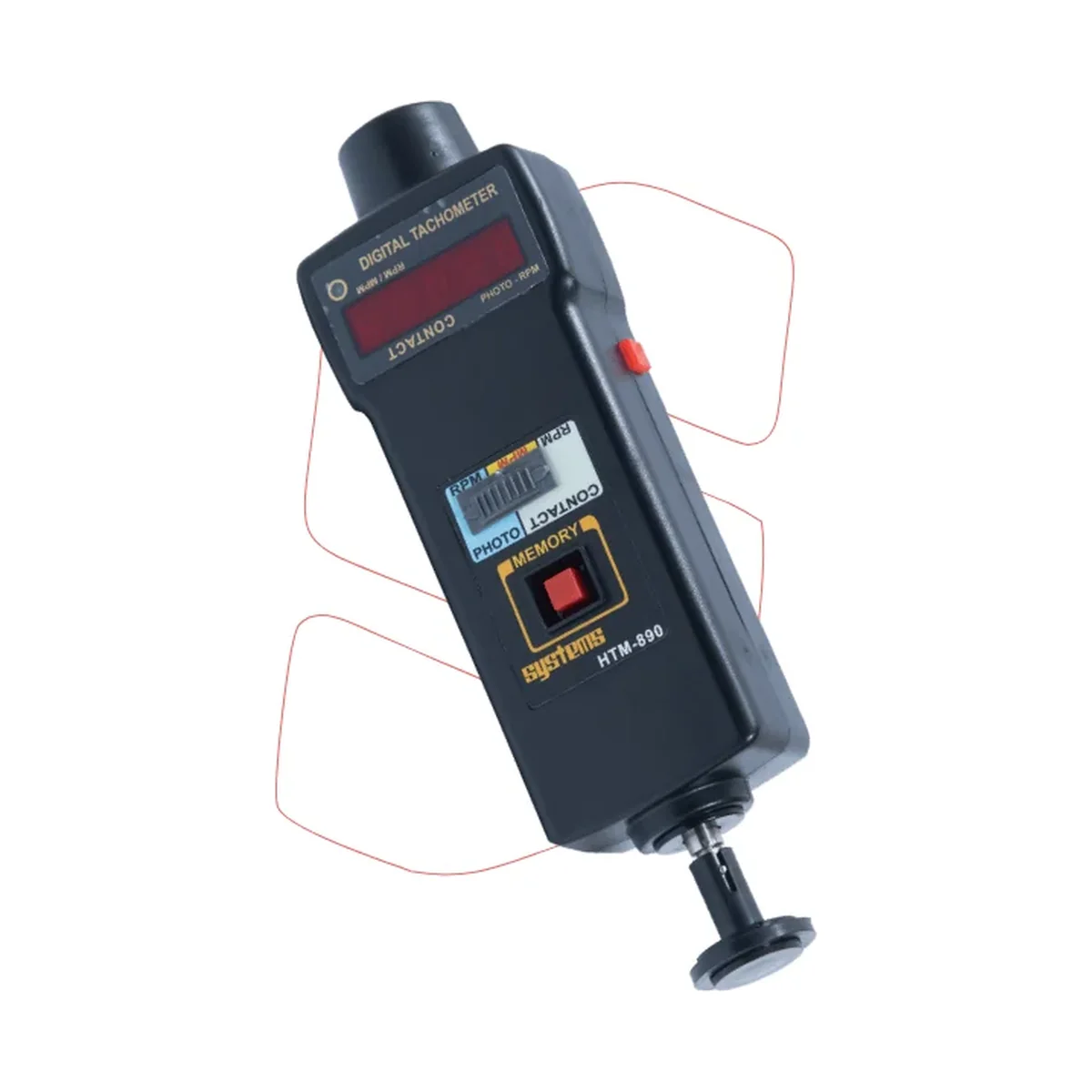 Systems Tech HTM 890 Photo Contact Digital Tachometer