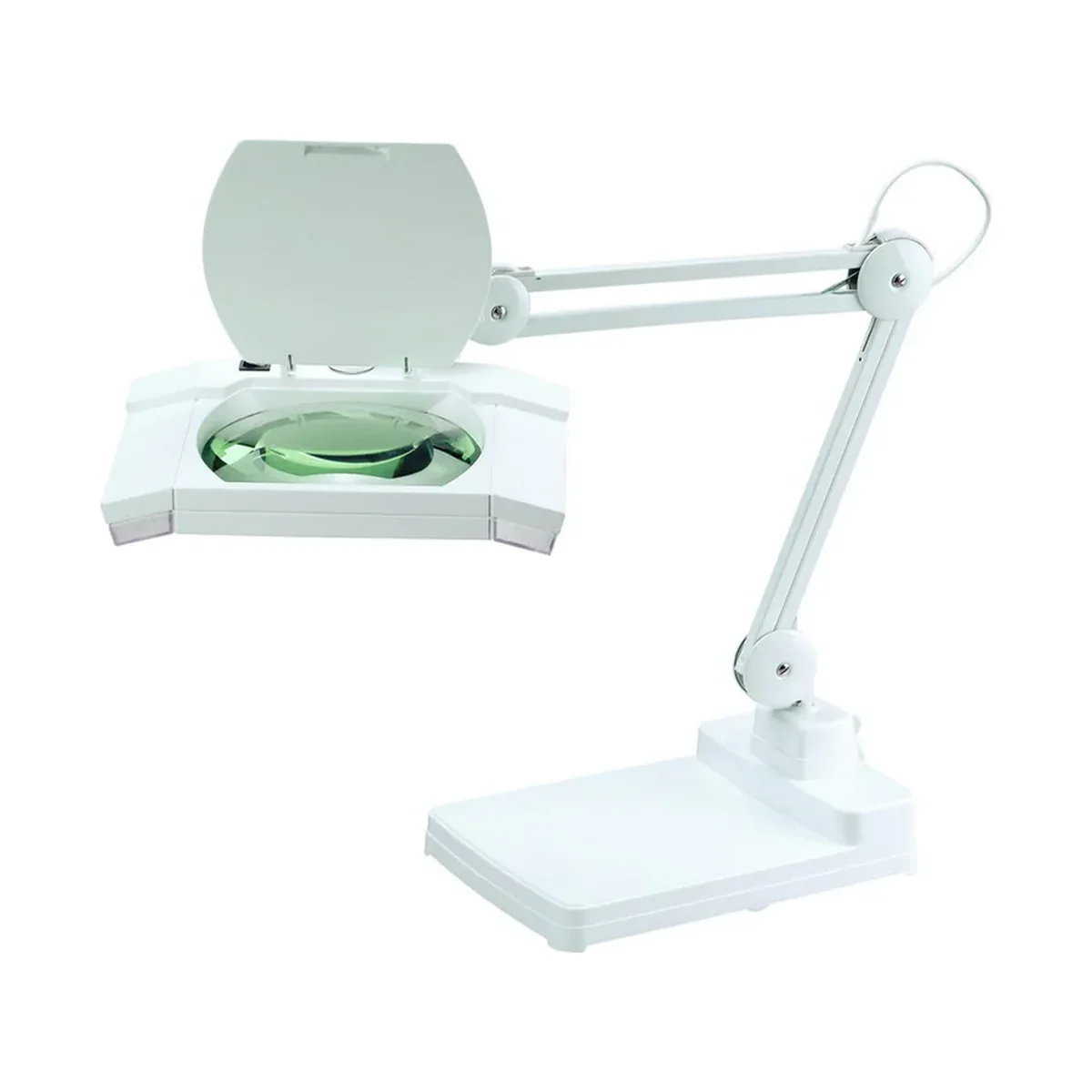 Vartech 228 BLR LED Magnifying Lamp, Rectangular Lens, Table Top