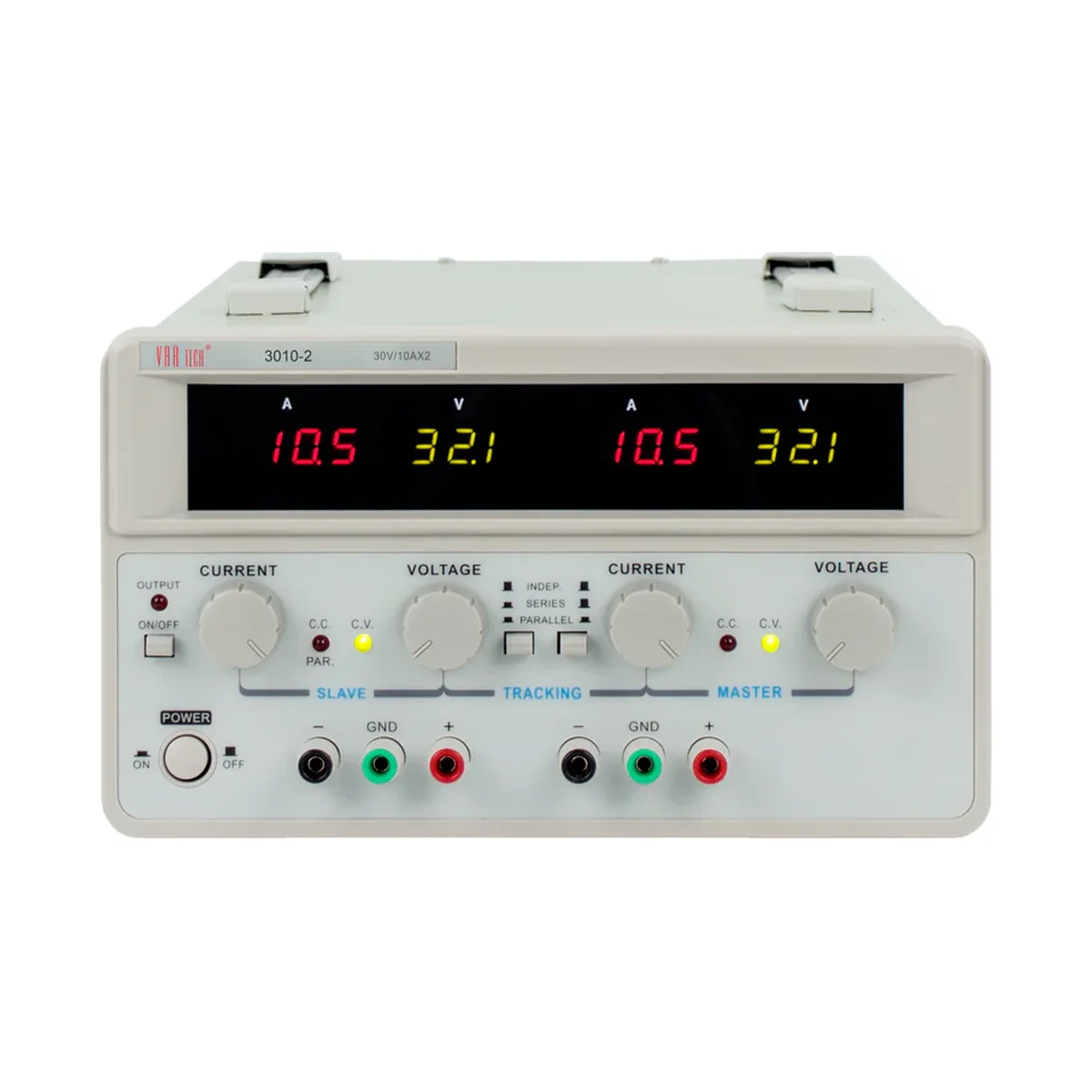 Vartech 3010-2 30V / 10A × 2 Dual-Output Heavy-Duty Linear DC Regulated Power Supply