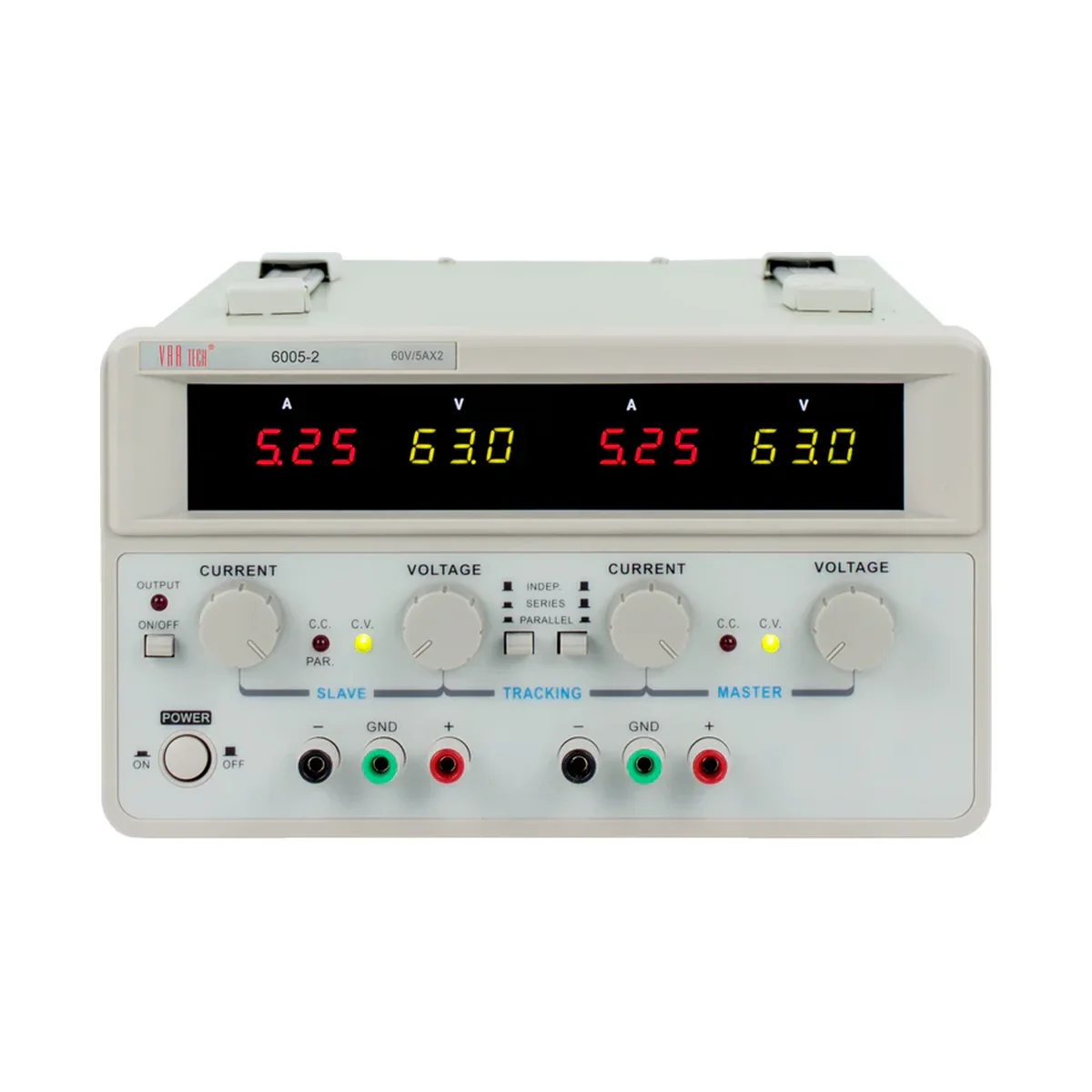 Vartech 6005-2 60V / 5A × 2 Dual-Output Heavy-Duty Linear DC Regulated Power Supply