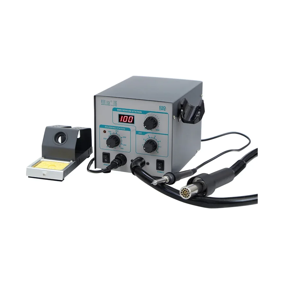 Vartech 706 2-in-1 Soldering and SMD Re-Work Station, 580 W + 50 W