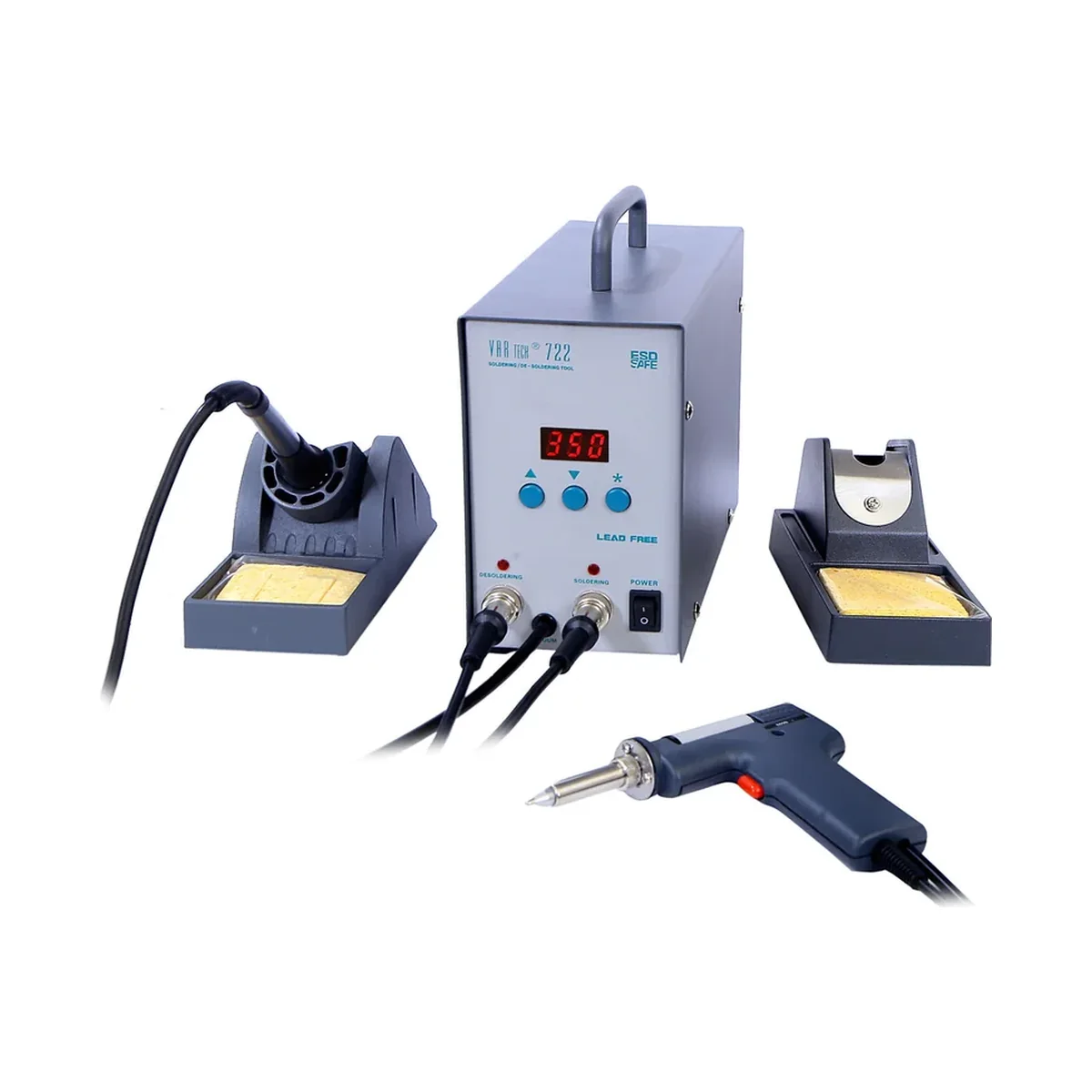 Vartech 722 2-in-1 Soldering and De-Soldering Station, Lead-Free