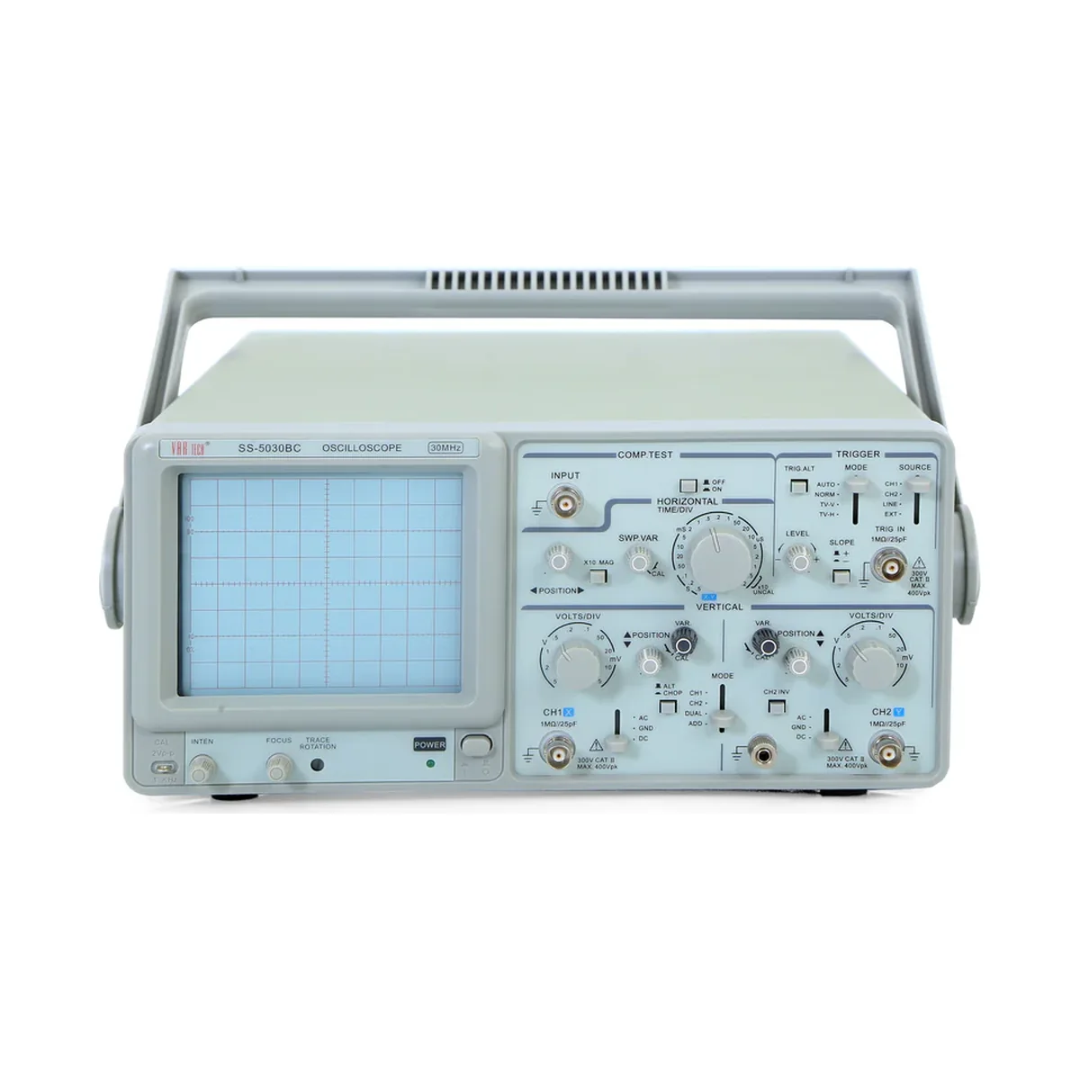 Vartech SS-5030BC 30 MHz Dual Channel CRO with Built-in Component Tester