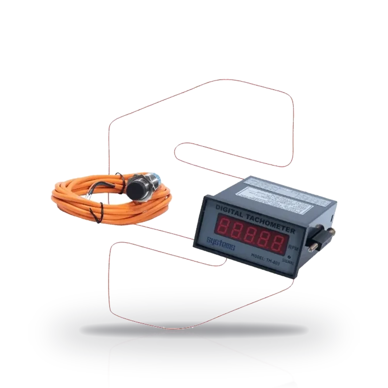 Systems Tech TM-803 Digital Panel Mount Tachometer with Proximity Switch