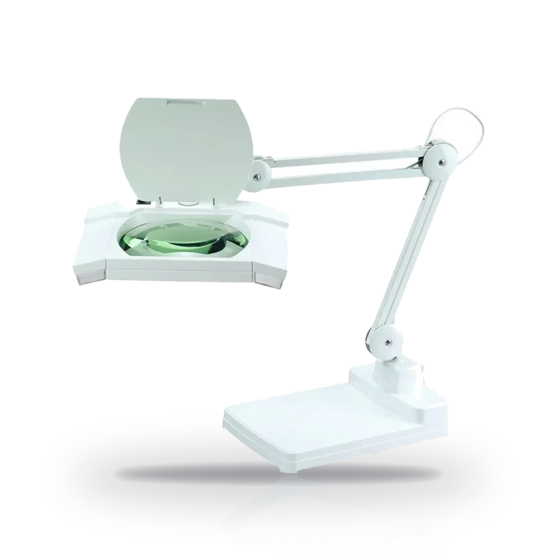 Vartech 228 BLR LED Magnifying Lamp, Rectangular Lens, Table Top