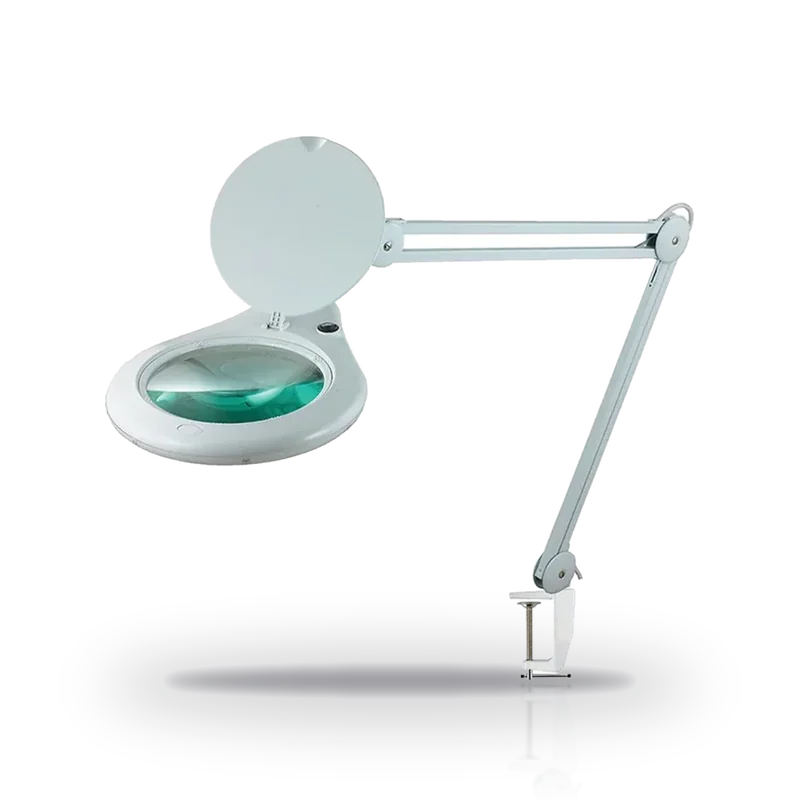 Vartech 228 LX LED Magnifying Lamp, 7" Large Lens, Table Clamp