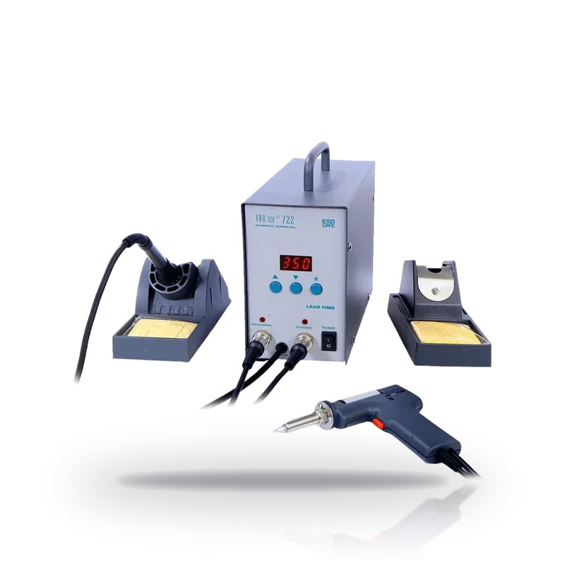 Vartech 722 2-in-1 Soldering and De-Soldering Station, Lead-Free