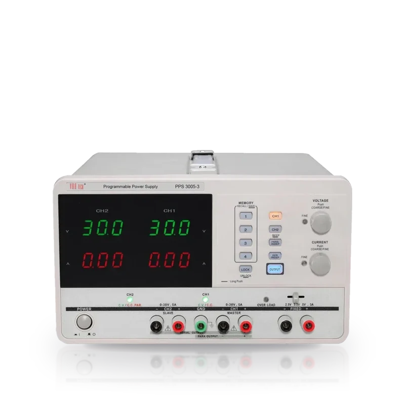Vartech PPS 3005-3 30V / 5A (×2) + 2.5/3.3/5V / 3A Triple-Output Programmable Linear DC Power Supply