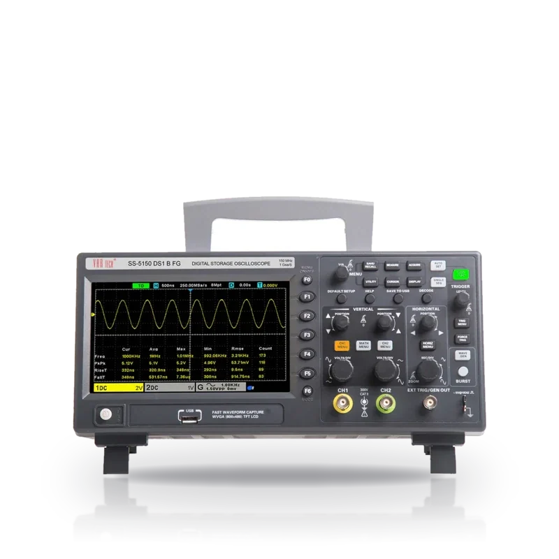 Vartech SS-5150DS1B FG 150 MHz DSO with Built-in 25 MHz Arbitrary Waveform Generator