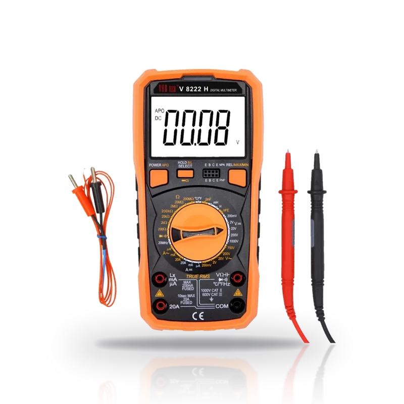 Vartech V 8222 H LCR Digital Multimeter - True RMS, 1000 V DC / 750 V AC, 20 A